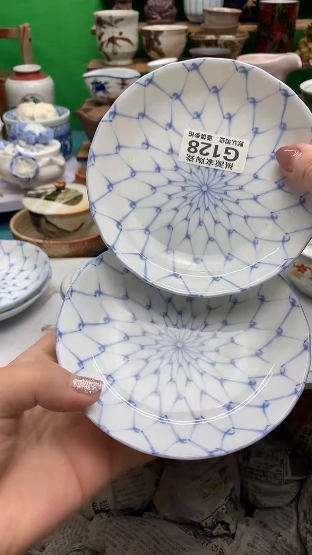盖碗海外回流瓷器