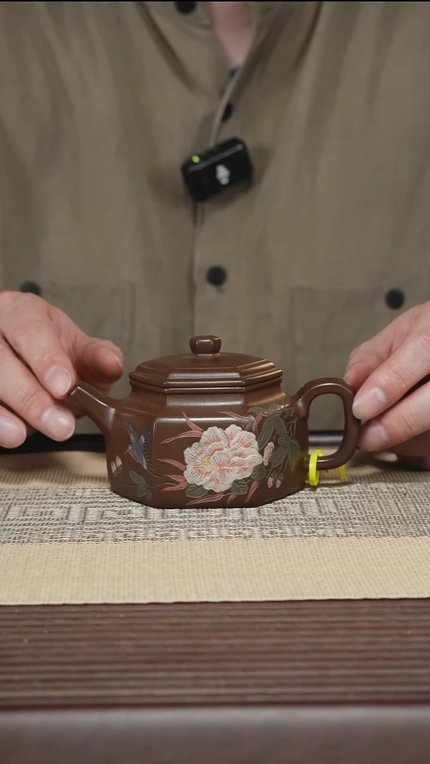 茶壶紫砂T365 拼紫 六方德钟 250cc