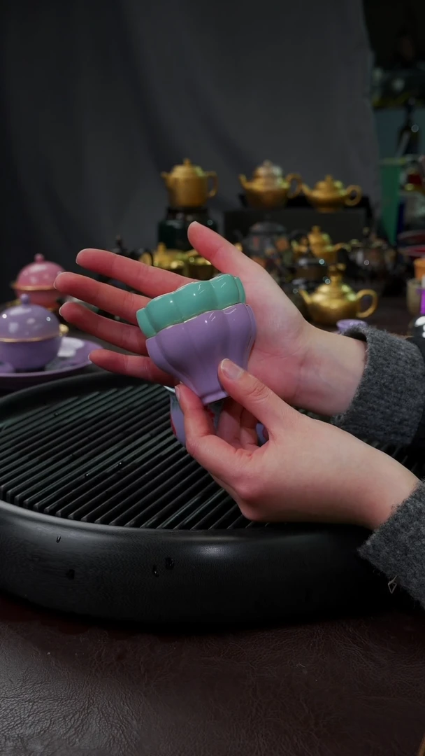 【闪购商品】杯【宜景窑鎏金】2只曼陀罗套组