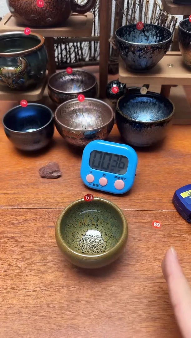 茶盏过*人53号建盏工匠茶器