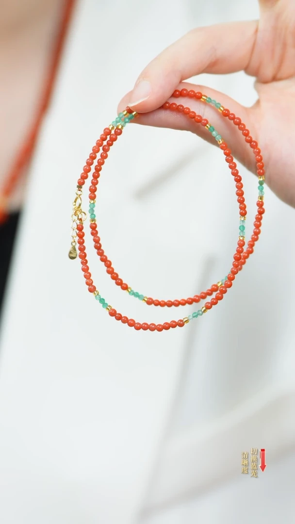 南红玛瑙未镶嵌项链0530-005多样性发一件