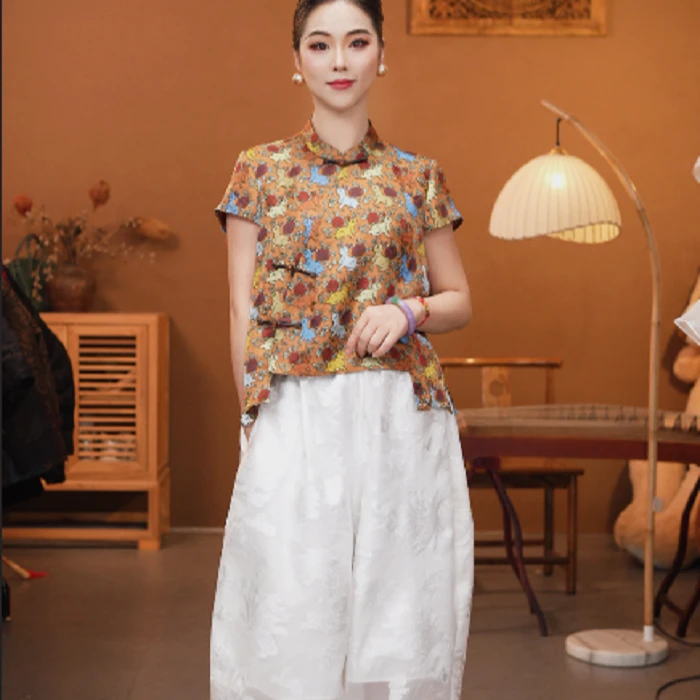 【吉祥兔】新中式夏季设计师款上衣
