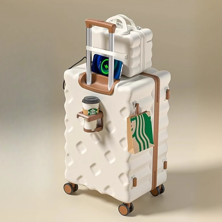 行李箱女2025新款拉杆箱旅行密码皮箱三七分子母箱大容量结实耐用