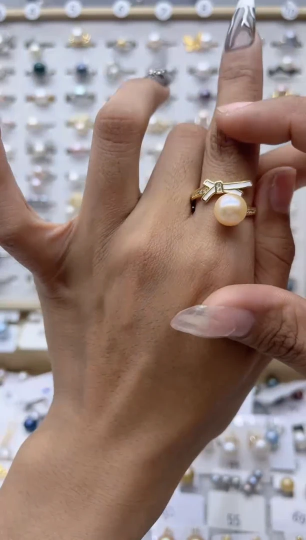 【闪购商品】淡水珍珠戒指合金157