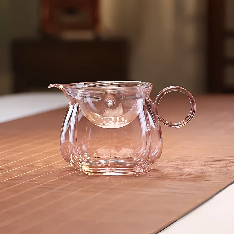 逍遥泡茶器公道杯小青柑专用泡茶杯耐热玻璃旋转内胆功夫茶具茶器