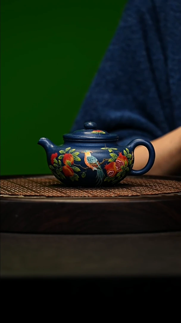 宜兴原矿高端紫砂 墨绿泥280cc