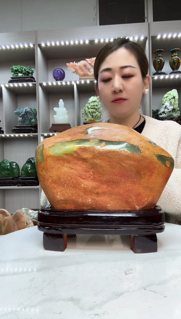 石材天然石材家居摆件办公室客厅玄关高档摆件