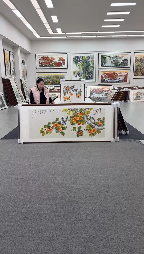 国画手绘 事事如意 219*88