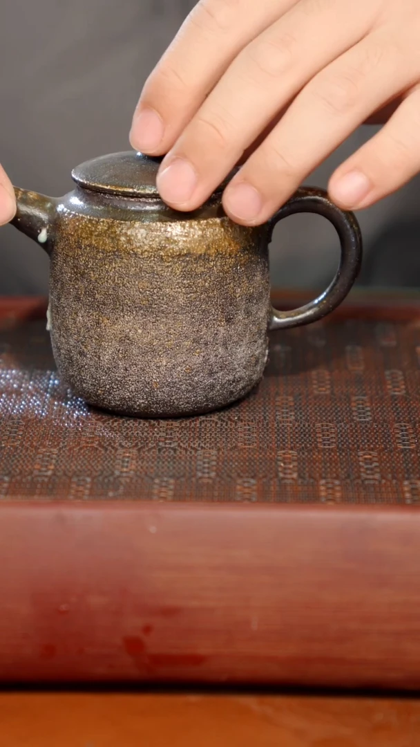 陶瓷奢瓷/瑞寅柴烧茶器（壶）0053微瑕