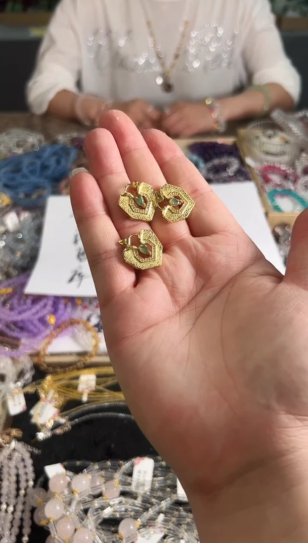 未镶嵌吊坠(不含链)祖母绿绿宝石爱心吊坠