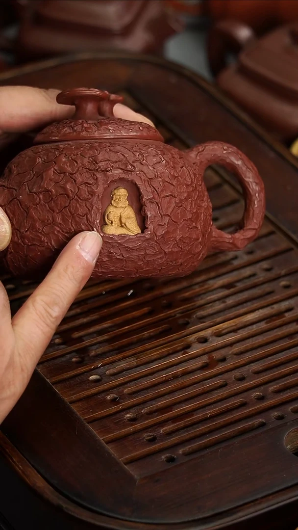 茶壶紫砂宜兴紫砂紫泥供春260毫升