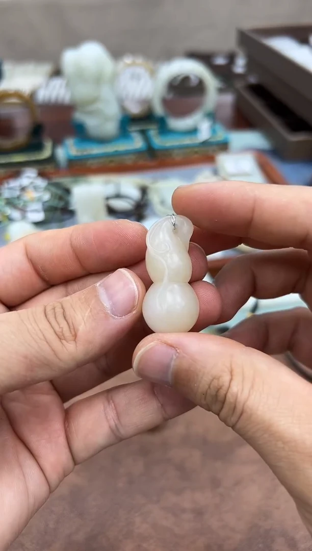 【闪购商品】和田玉吊坠未镶嵌野牛沟福禄