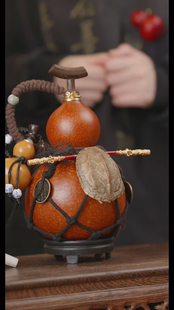 【闪购商品】228号精品天然大漆工艺防渗内胆酒葫芦~