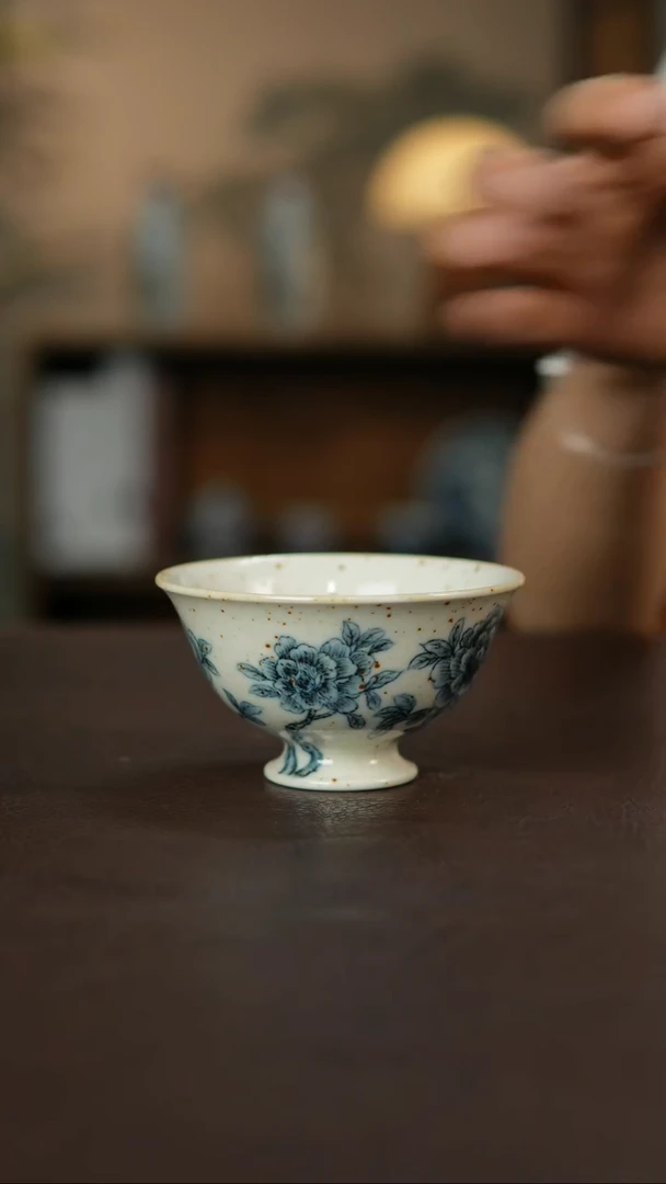 杯景德柴烧手作多人瑕疵