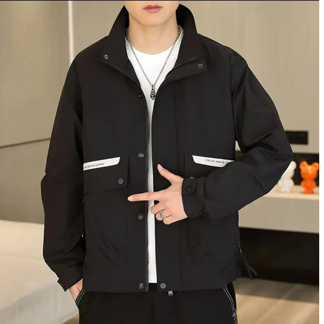 2431黑G-秋款户外踏青必备男女同款工装冲锋衣休闲款情侣外套