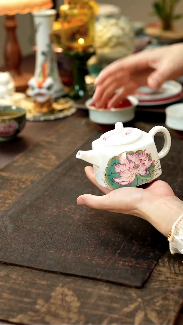 景德镇陶瓷杯碗柴烧多人