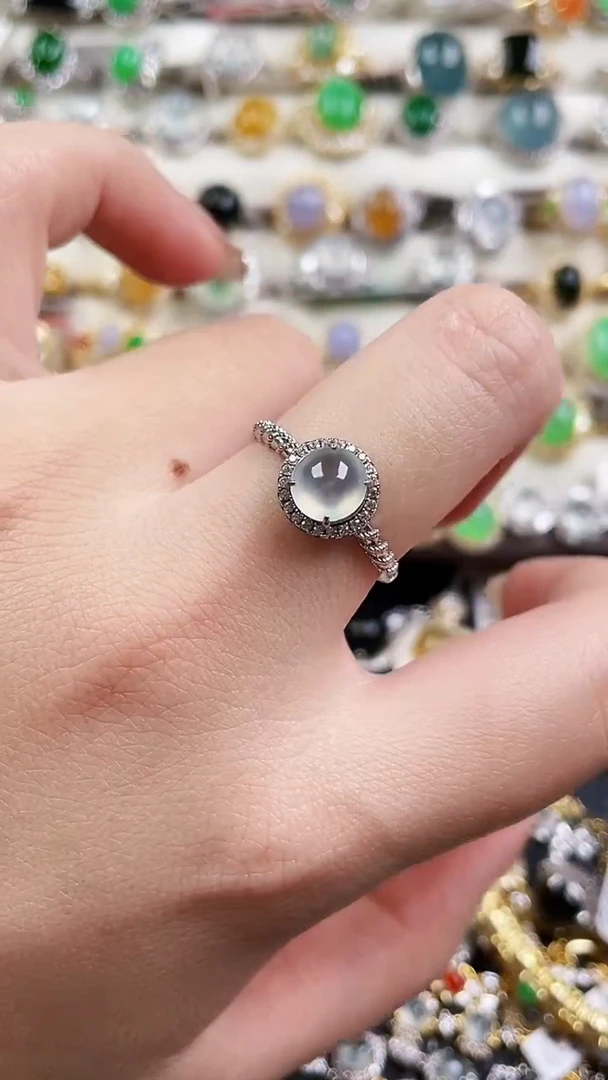 银S925镶嵌戒指翡翠116