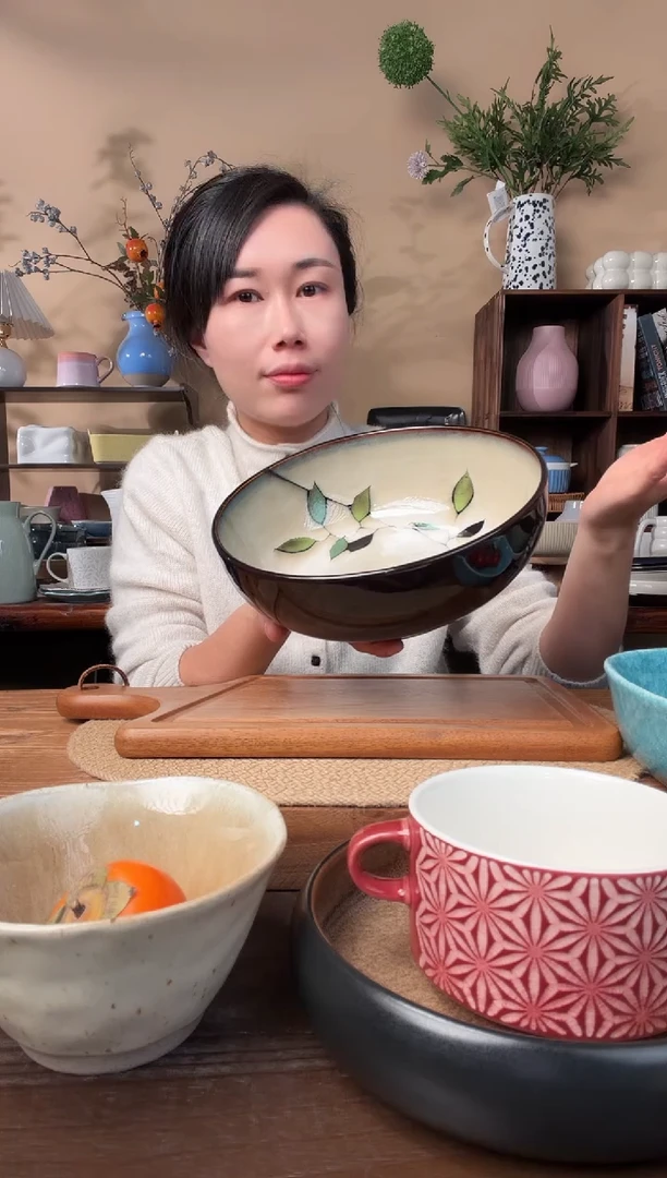 9英寸竹叶大汤碗微瑕