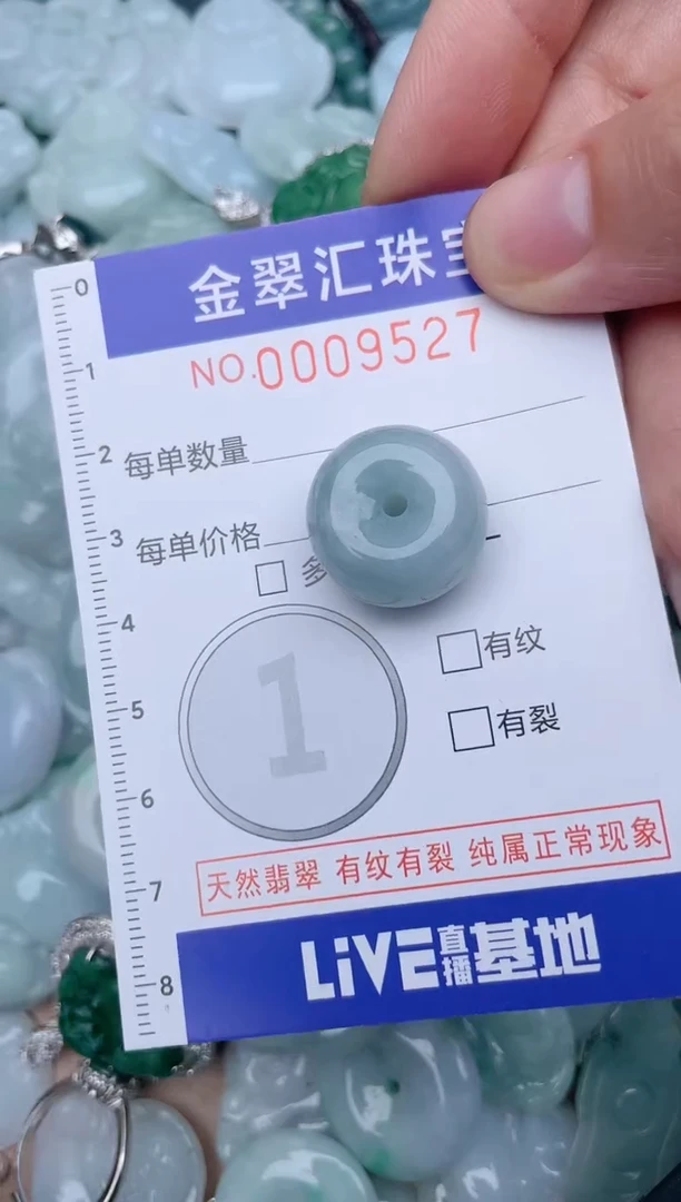 翡翠未镶嵌颈饰9527