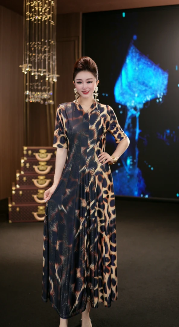 (娴儿)-显瘦气质轻奢夏季法式设计师连衣裙D1293