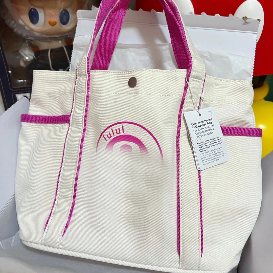 LULU多口袋迷你Daily Mini小托特饭盒包可爱大容量休闲手提小包女