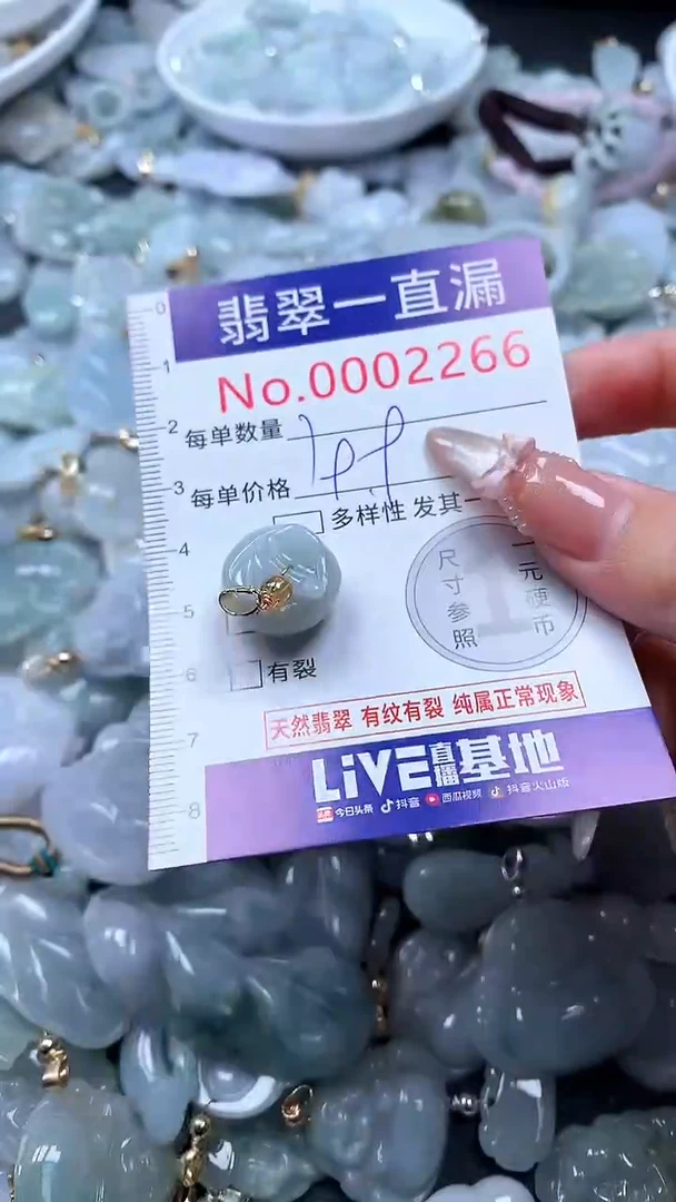 吊坠(不含链)未镶嵌翡翠2266