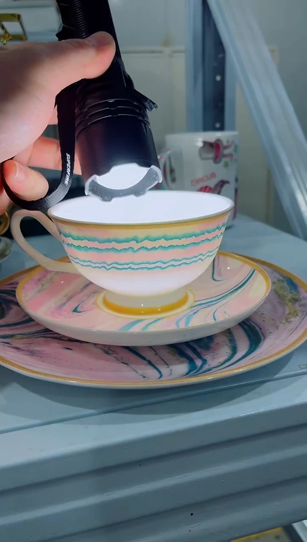 瓷片日用陶瓷（简装）咖啡杯三件套