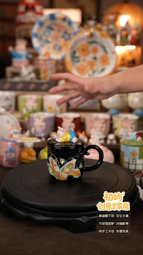 瓷初屿手绘陶瓷餐具