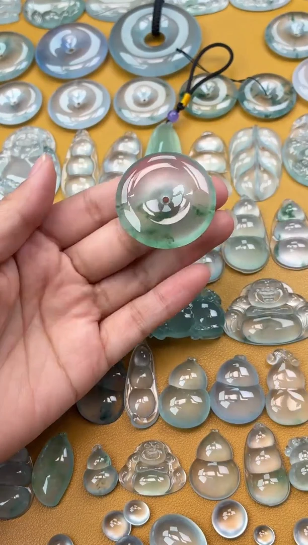 吊坠(不含链)未镶嵌翡翠24 平安扣 37.7 7.4