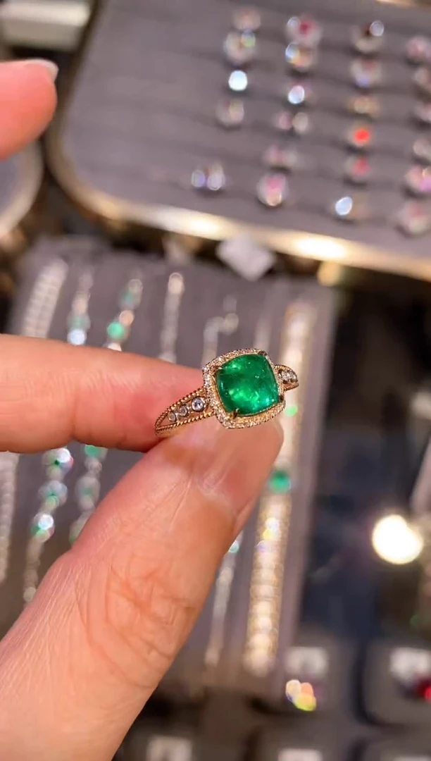 手链18K金镶嵌祖母绿【闪购】1.67ct/赞比亚微油/展会价