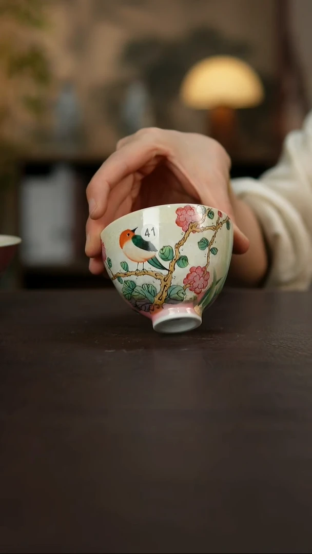 景德镇陶瓷杯碗柴烧多人