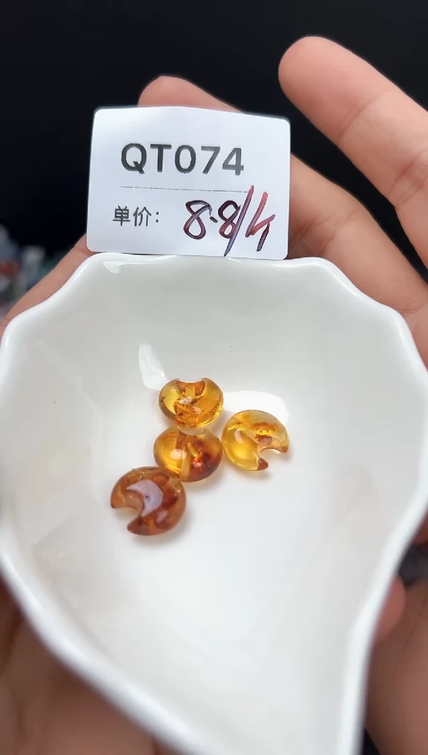 【闪购商品】水晶珠宝半成品未镶嵌月亮配件QT074