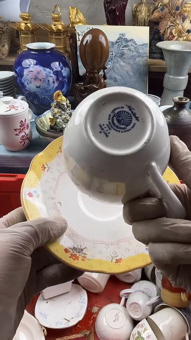 瓷片小***洋英歌瓷器满28包邮