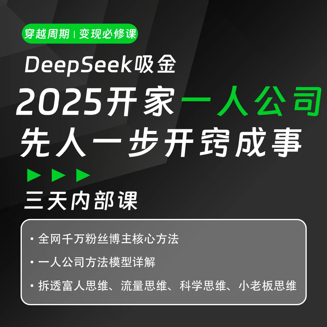 从0到1 AI实操变现课（D）