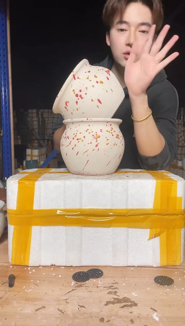 紫砂花盆宜兴紫砂粗陶花盆18*16