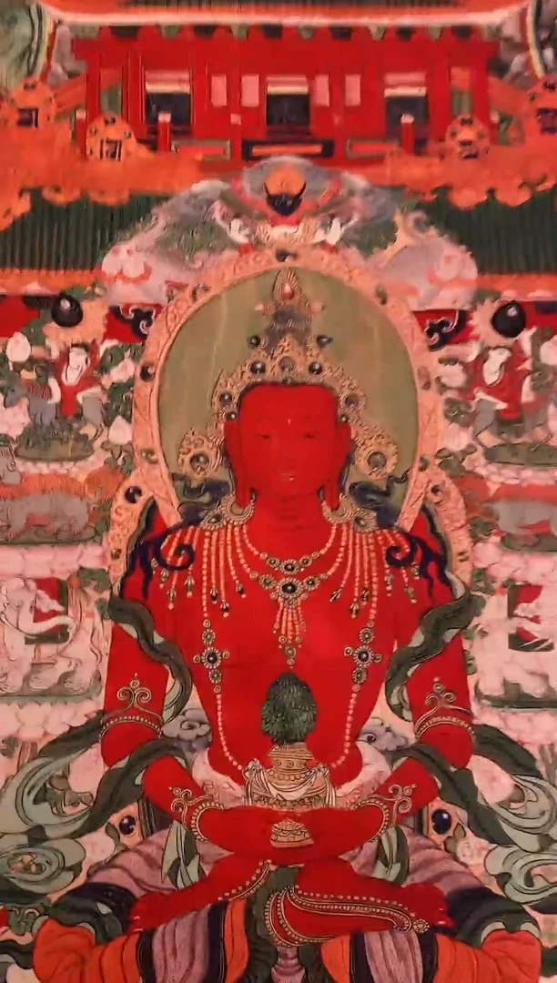 装裱画精美唐卡tk16098