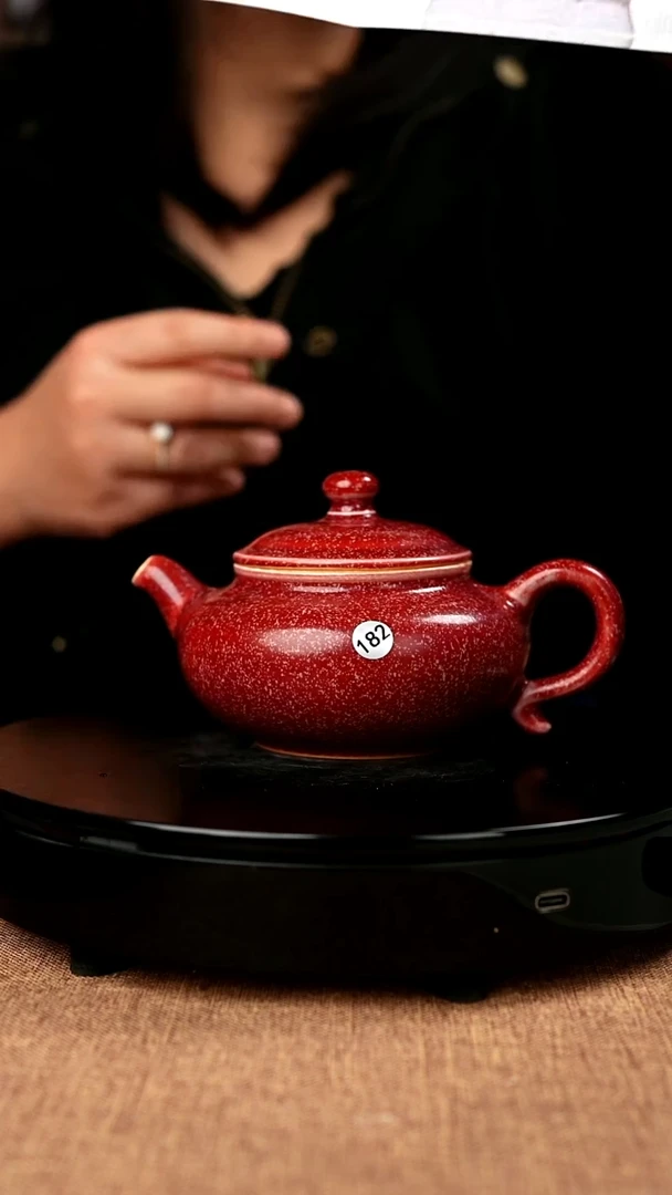 【闪购商品】182#陈亚龙一级品原矿钧瓷炉钧釉仿古壶