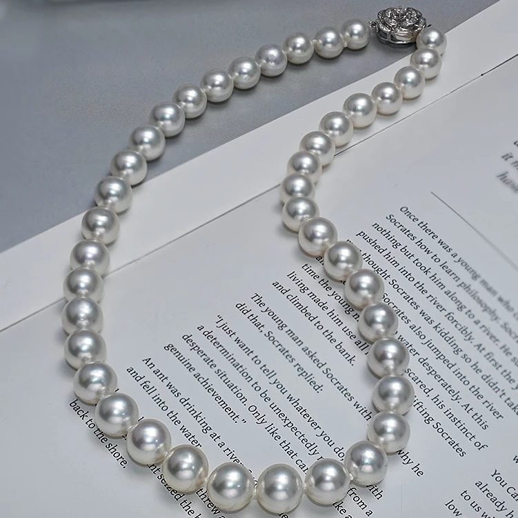 【小彤专属】【澳白】天然海水澳白珍珠7-11满串RY8280