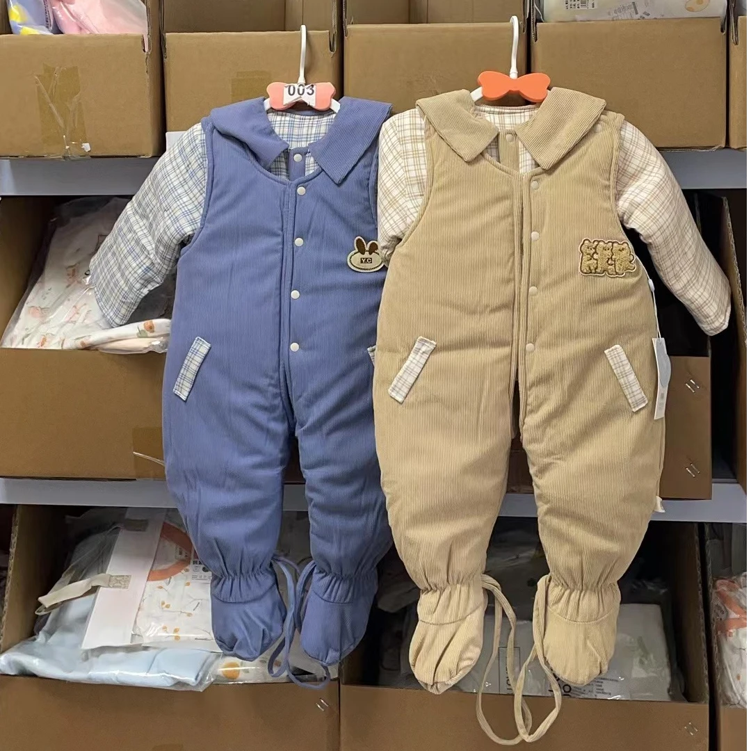 方格包脚棉服套装（直播专用链接）