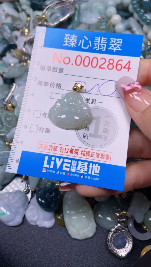 【闪购商品】翡翠颈饰未镶嵌含绳0002864