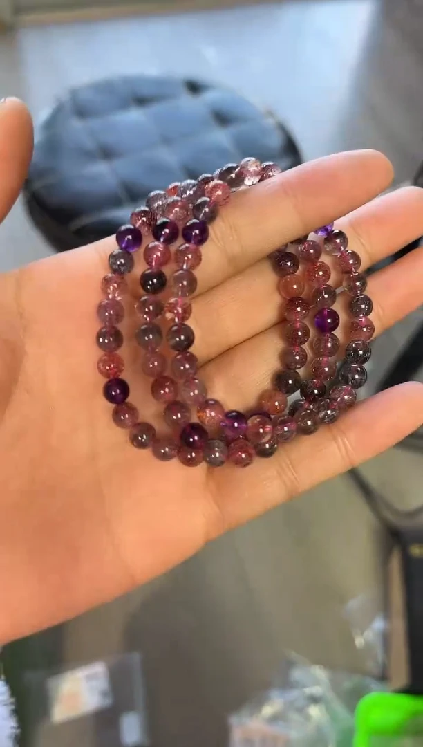 【闪购商品】水晶手链未镶嵌58多样性发其一/黑加仑超6+