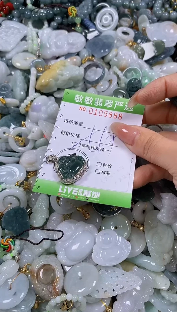 【闪购商品】翡翠颈饰未镶嵌闪购0105888多样性发其一