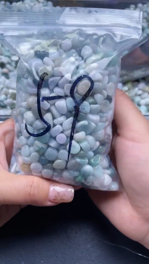 翡翠散珠天然翡翠中随形500克59