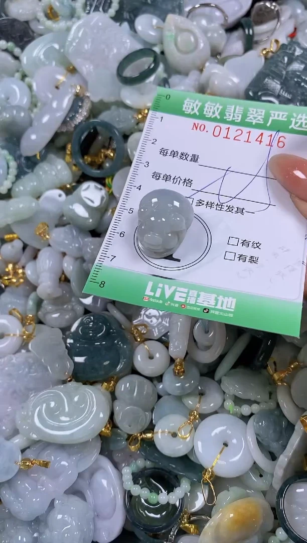 【闪购商品】翡翠颈饰未镶嵌闪购0121416多样性发其一