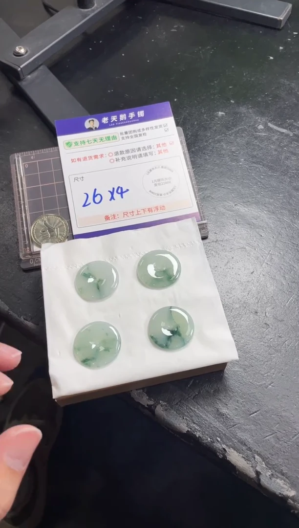 未镶嵌挂件翡翠平安扣FL8配链/多样性发其一CP