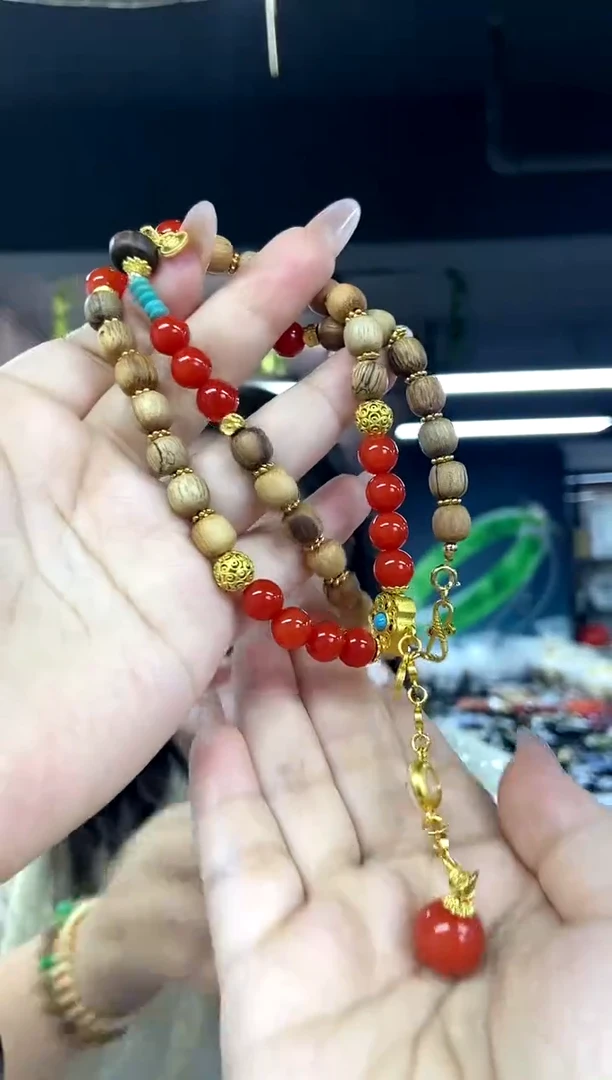 未镶嵌项链南红玛瑙多样性发其一颜色微差