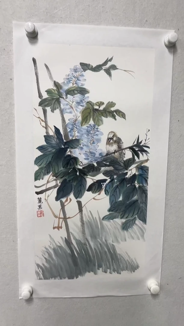 国画老师亲笔国画作品