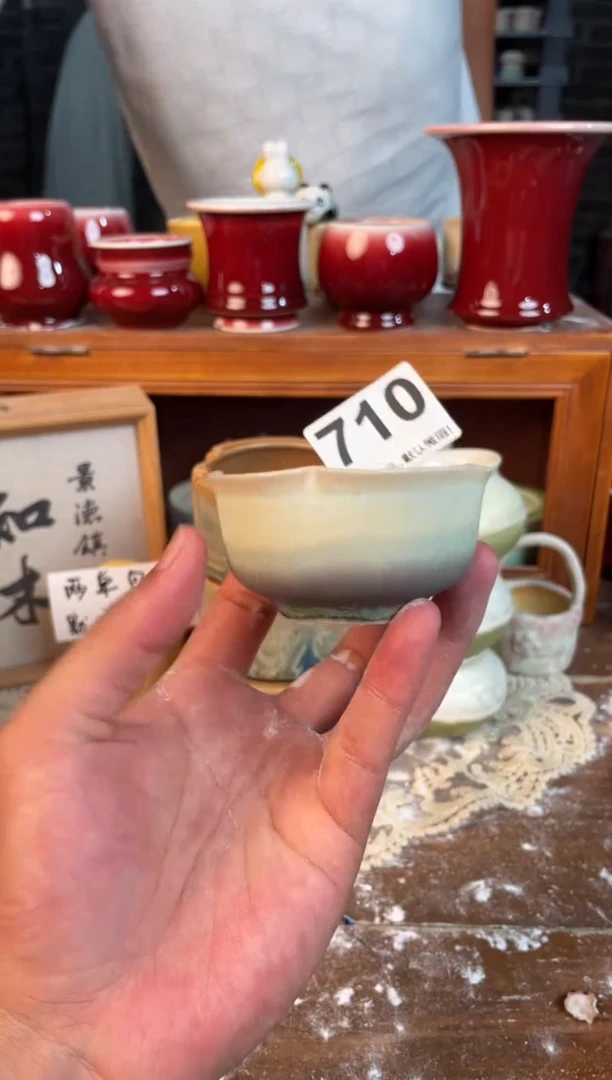 瓷片710知木小芳花盆