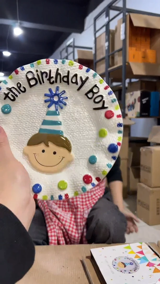 【闪购商品】杯b款原盒男孩盘子