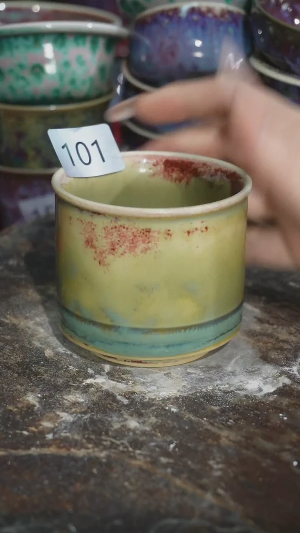 摆件精品窑变钧瓷茶器